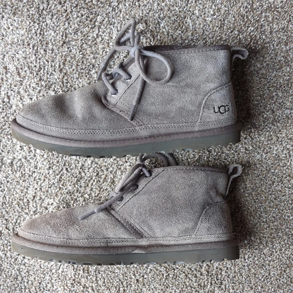 UGG Gray Suede Neumel Chukka Boots